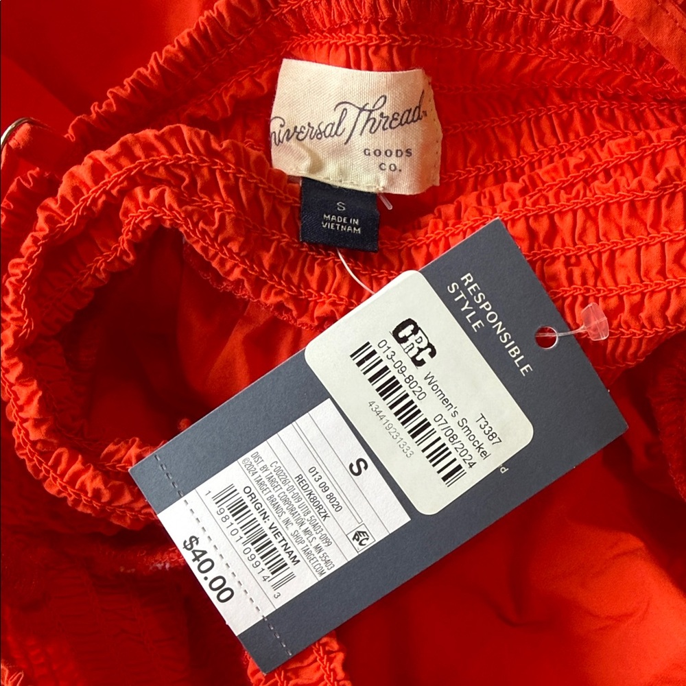NWT Universal Thread Red Orange cutout maxi Dress size S 6 - Picture 2 of 3
